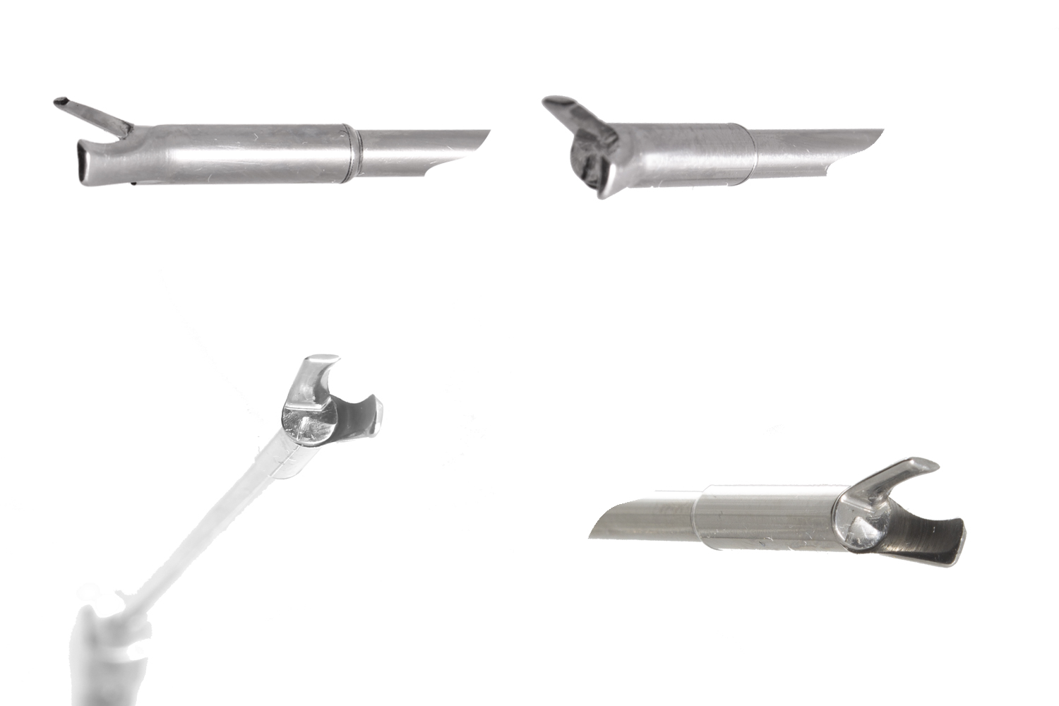Ножницы эндоскопические поворотные с одной подвижной браншей  клювовидные (изогнутые влево 20°)