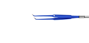 Биполярный пинцет загнутый антипригарный CLEANTips (190 мм)