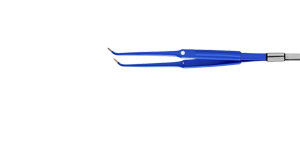 Биполярный пинцет загнутый антипригарный CLEANTips (190 мм)
